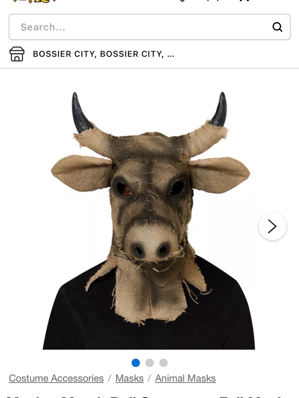 Halloween Cosplay- Moving Mouth Bull Scarecrow Full Mask